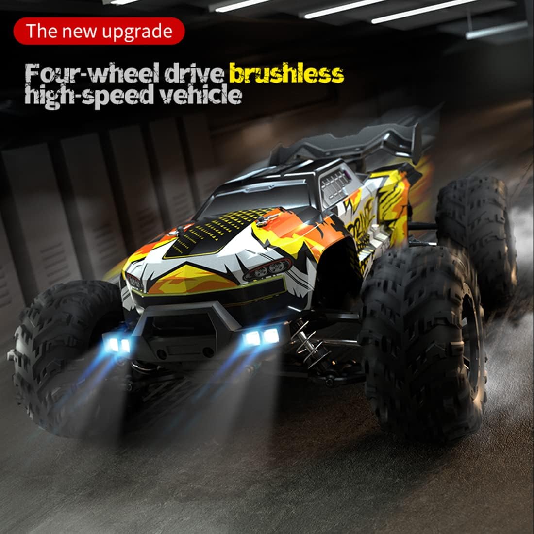 70 Km/h Rc Buggy Z Silnikiem Bezszczotkowym, Metalowym Podwoziem Z Napędem Na 4 Koła I Pustymi Oponami Terenowymi, Bezstopniową Zmianą Biegów W Terenie, światłami Led Do Szybkich Wyścigów (Blue)