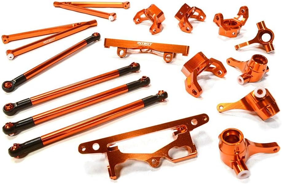 One-Day Sale: Up to 60% Off Integy RC Model C26393ORANGE Billet Machined Suspension Kit for HPI 1/10 Scale Crawler King