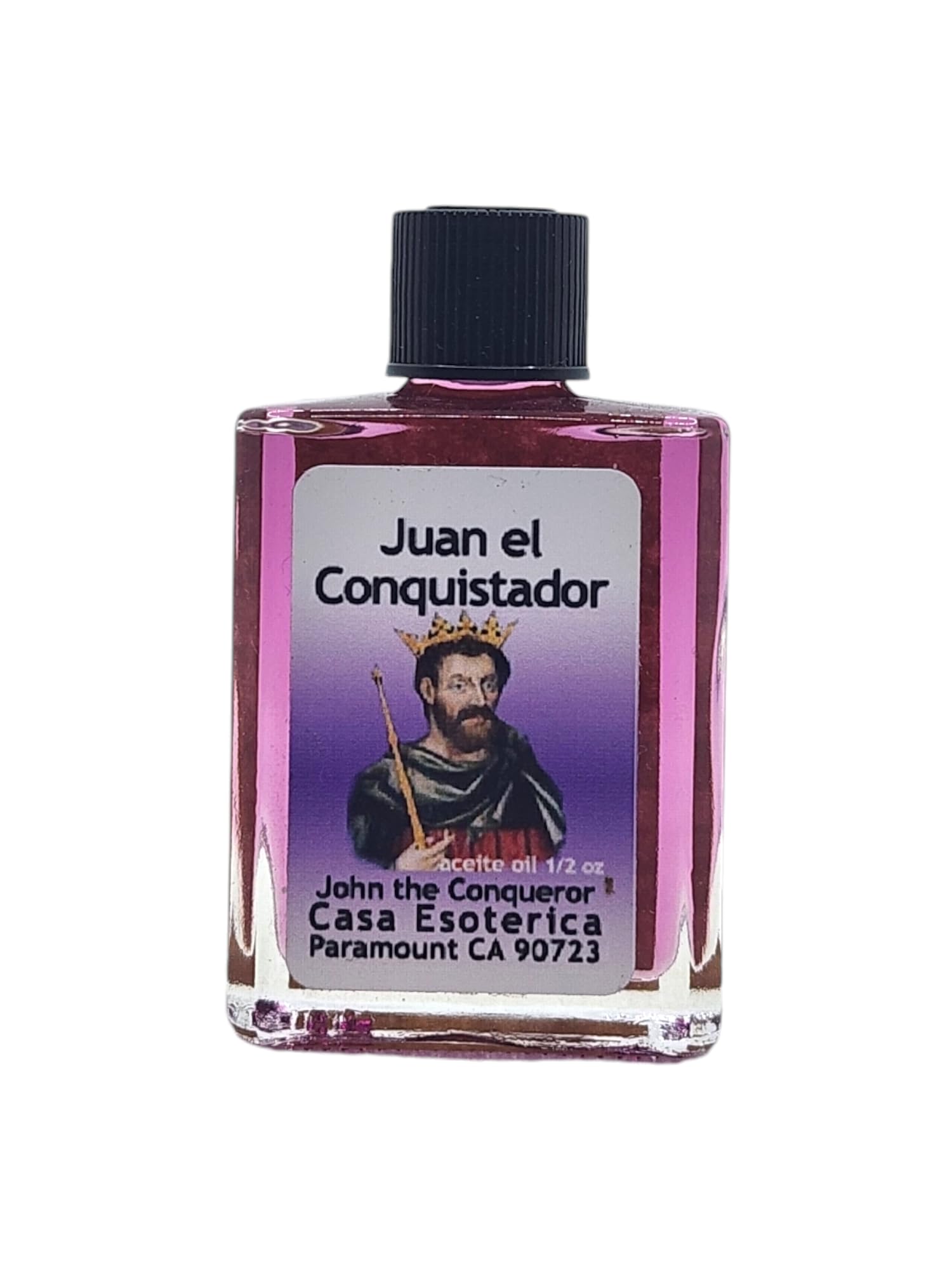 John The Conqueror Oil (Juan el Conquistador Aceite) Spiritual Anointing Oil by CASA ESOTERICA MAGICK SPACE-0.5 FL OZ (1 Pack)