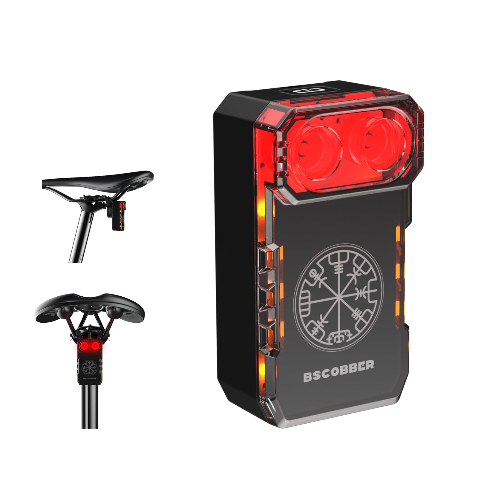 Bike Radar Tail Light w/Smart Brake, 140M Radar, APP/Garmin/Wahoo | Smart Brake | 120LM A…