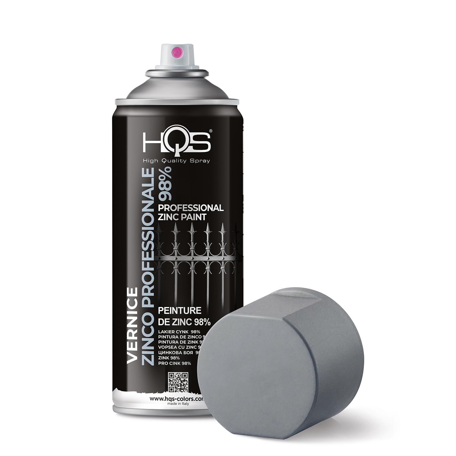 HQS Bomboletta Spray di Vernice Zinco Professionale 98% 400m (6)