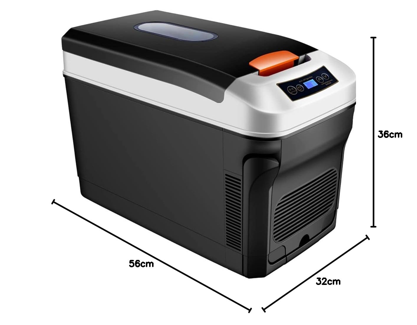 Mini Frigorifero per Auto, Frigorifero Portatile con congelatore da 35 Litri, Frigorifero Compatto per refrigerazione Dual-Core 12V / 24V / 220-240 V, per Auto, Camion, casa