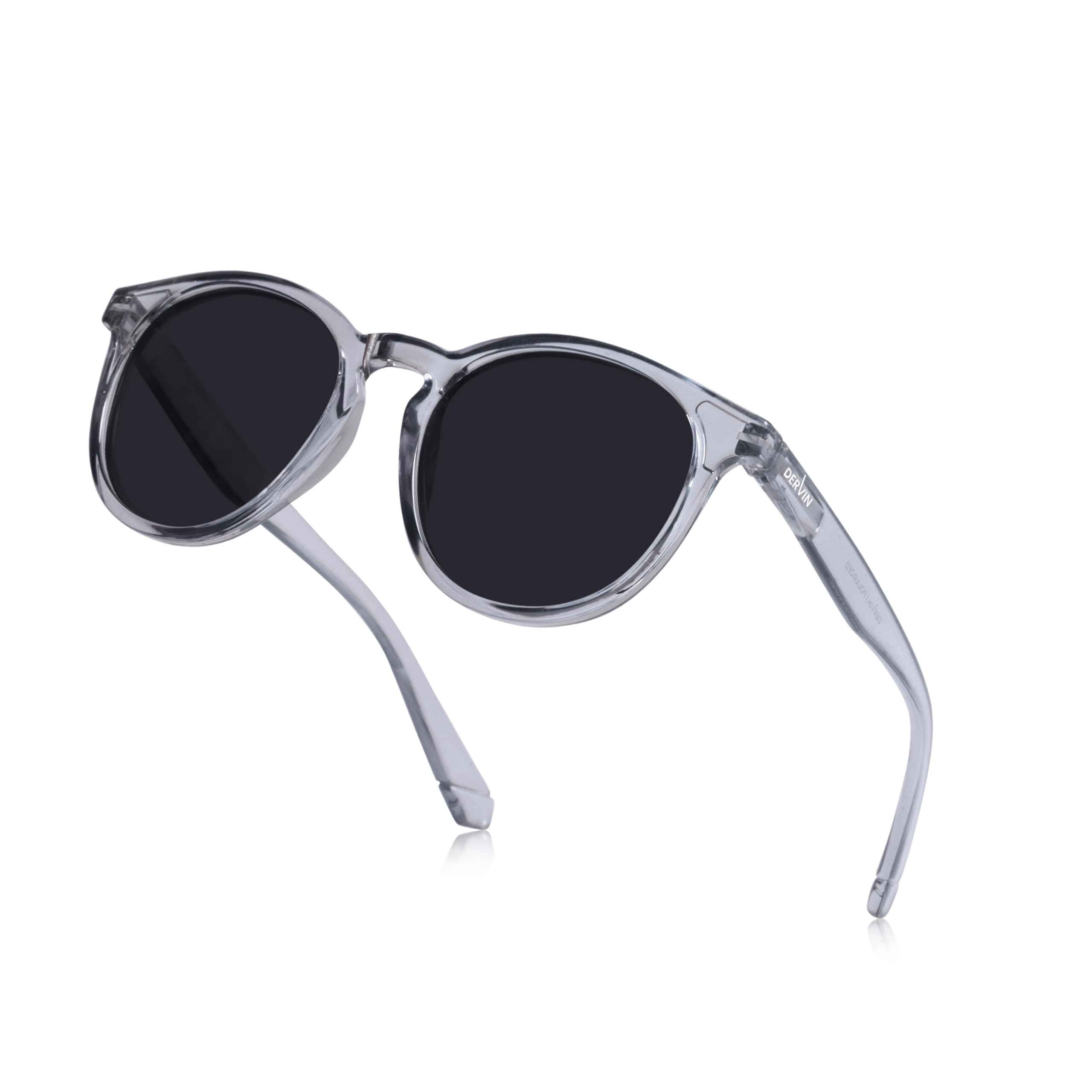 UV Protected Full Rim Round Polarized Sunglasses for Men & Women-image-46