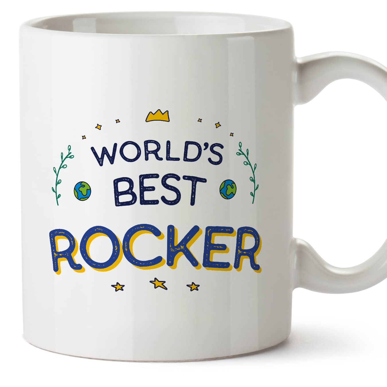 MUGFFINS Rocker Mug - in English - World's Best - Funny Gift for Colleagues - Ceramic 11oz Mug — image 1