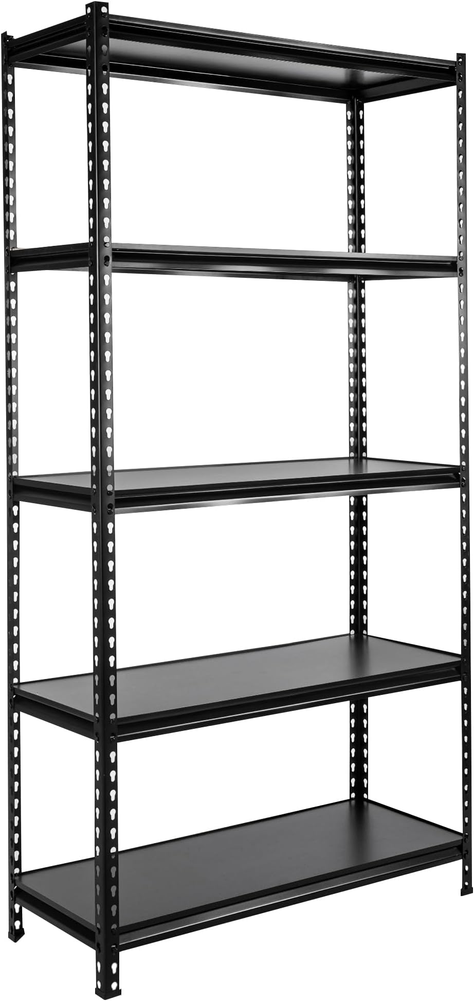 5-Tier Medium Duty Storage Shelf Rack for Home, Garage & Warehouse (40CM, Black)