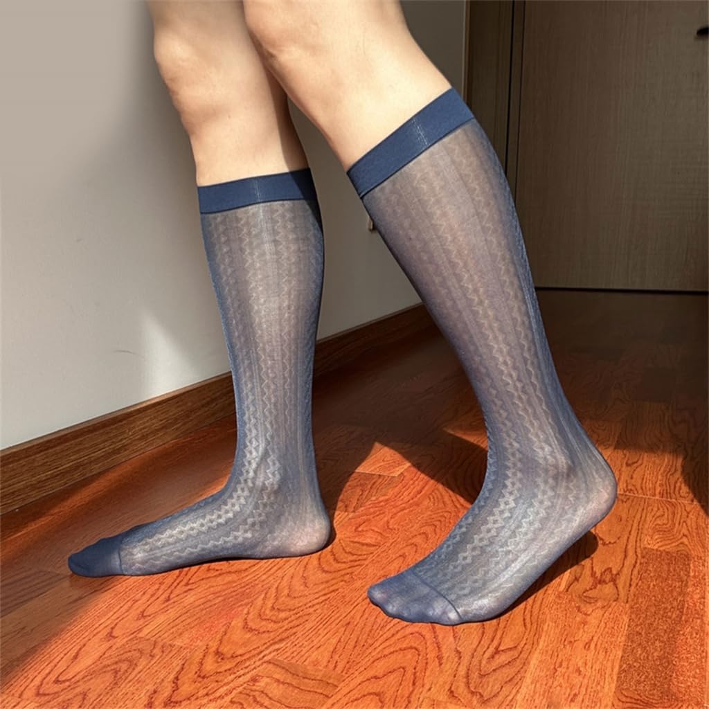 Men Dress Socks Casual Business Socks Soft Nylon Work Trouser Sock Breathable Ankle Crews