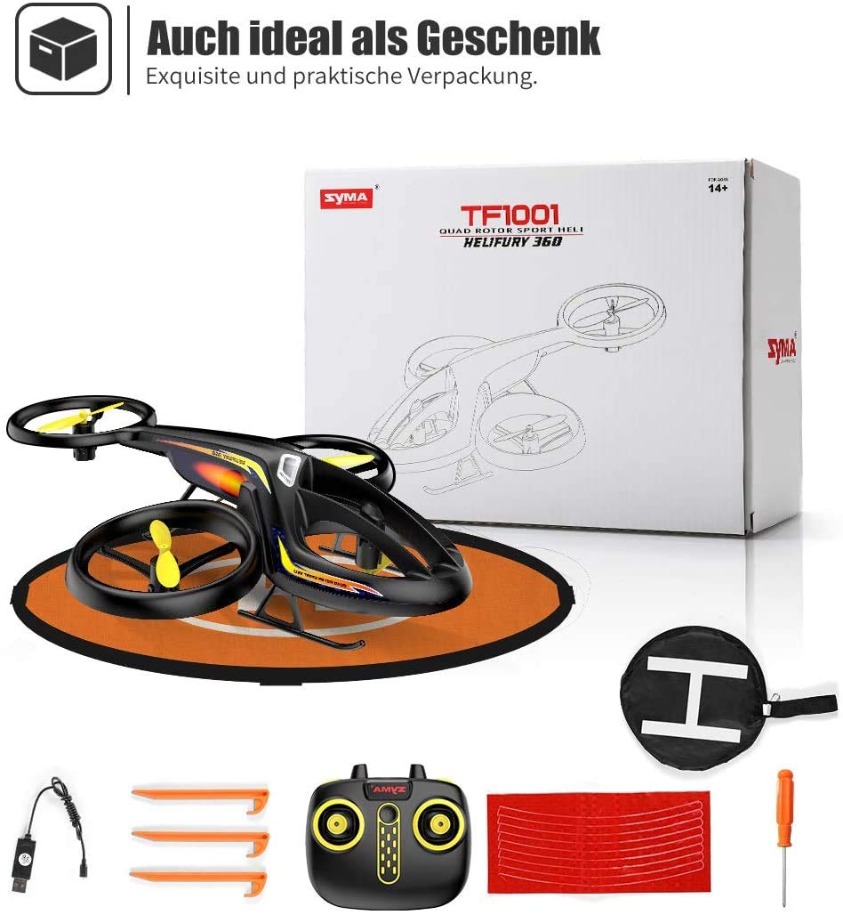 SYMA RC helikopter zdalnie sterowany, helikopter, 3,5 kanału 2,4 GHz LED, żyroskop, zabawka, samolot, prezent dla dzieci