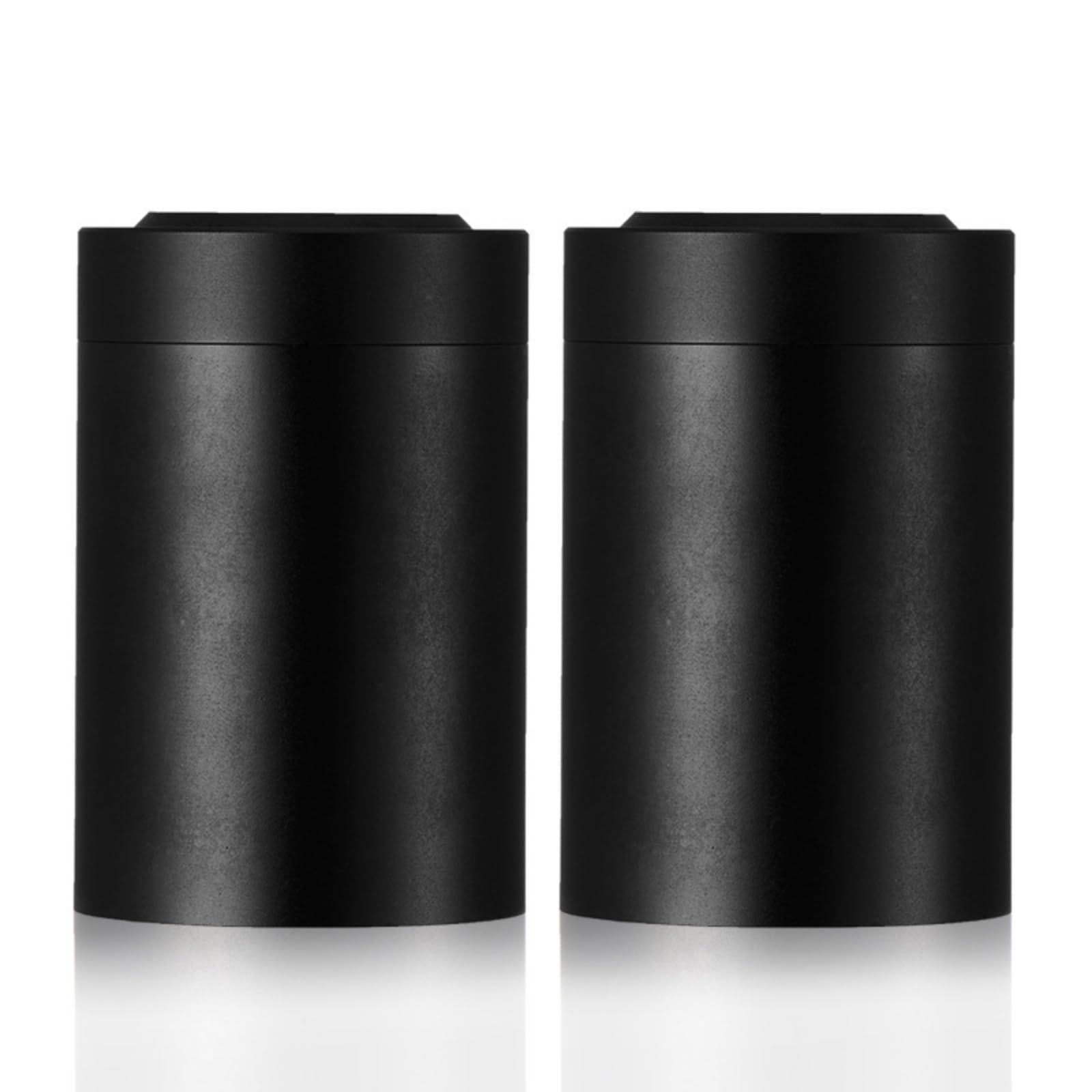 F Fityle Recipiente de Almacenamiento Mini Tarro Bote de Conservación Contenedor Portátil Envase Opaco Que Protege de la Luz y Humedad Adecuado para Hogar, Negro