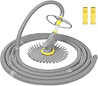 2024 VINGLI Automatic Pool Vacuum Cleaner Sweeper for Inground Pools - Grey, Powerful Suction, Wall-Climbing, Quiet Operation