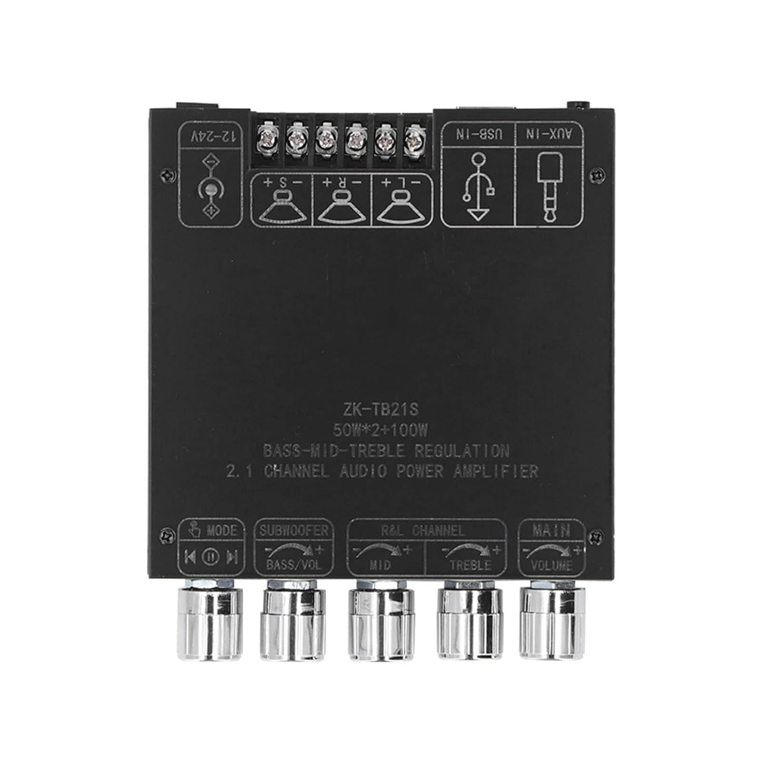 DC12 to 24V Audio Power Amplifier Module with Subwoofer Bluetooth Power