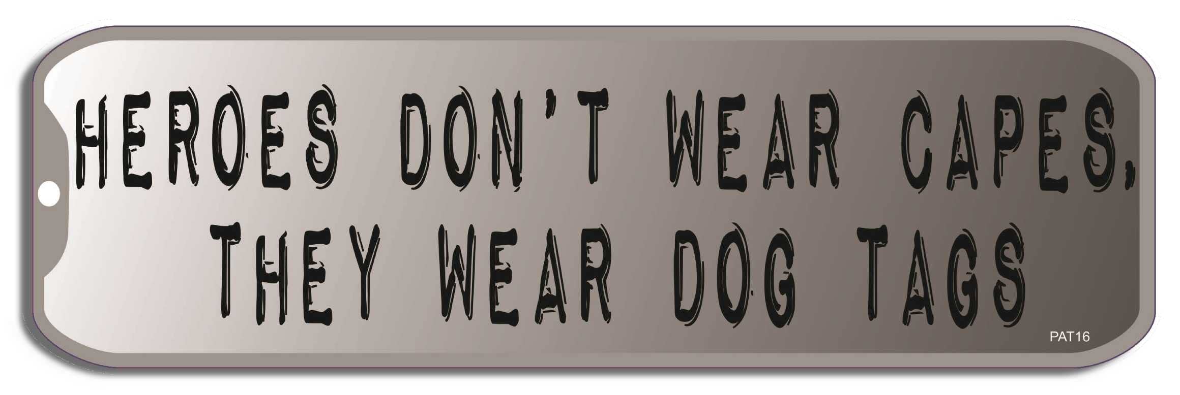 Sticker militaire dog tags pour personnaliser votre pare-chocs arrière
