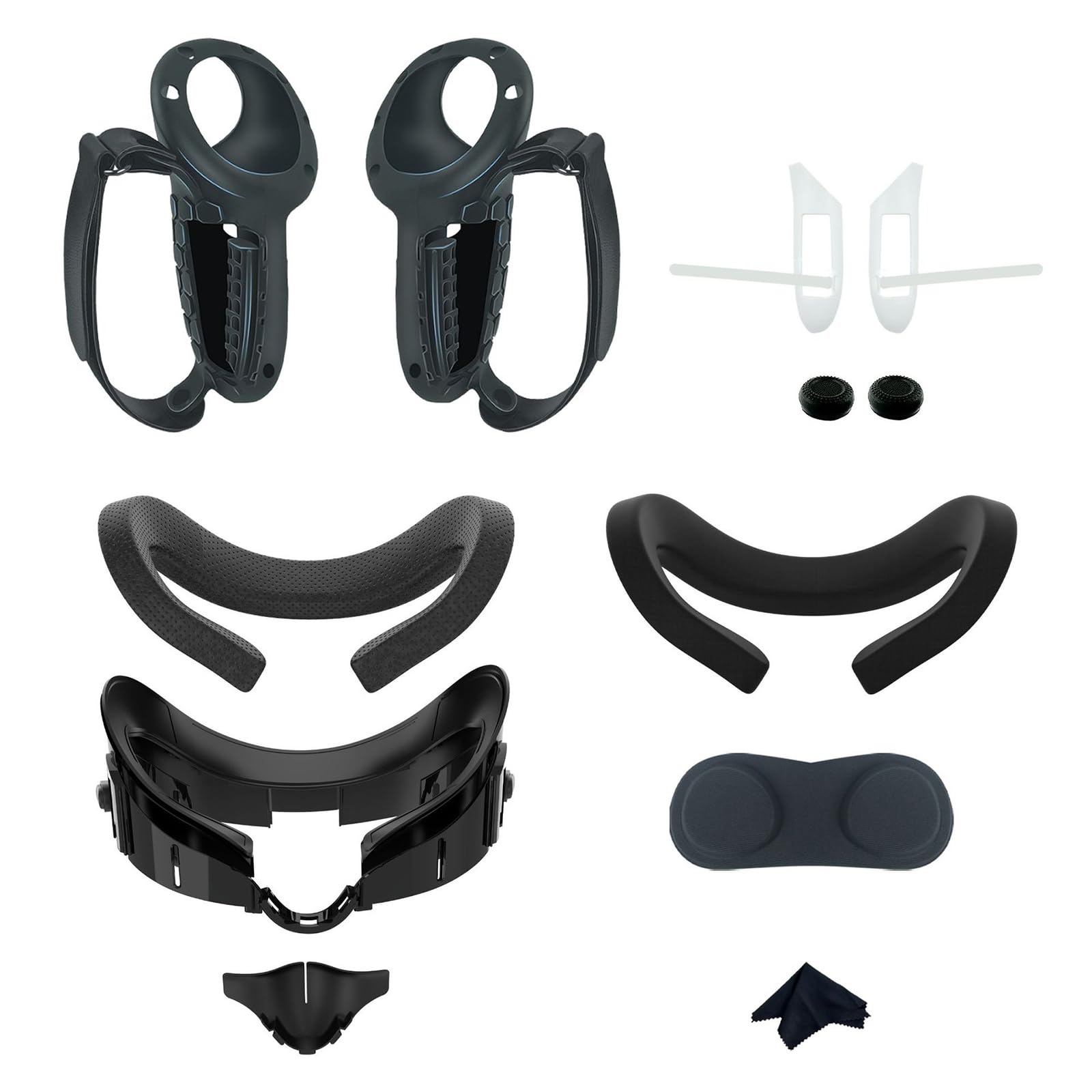 Funda de silicona para Quest 3 con protector de batería que evita caídas 7