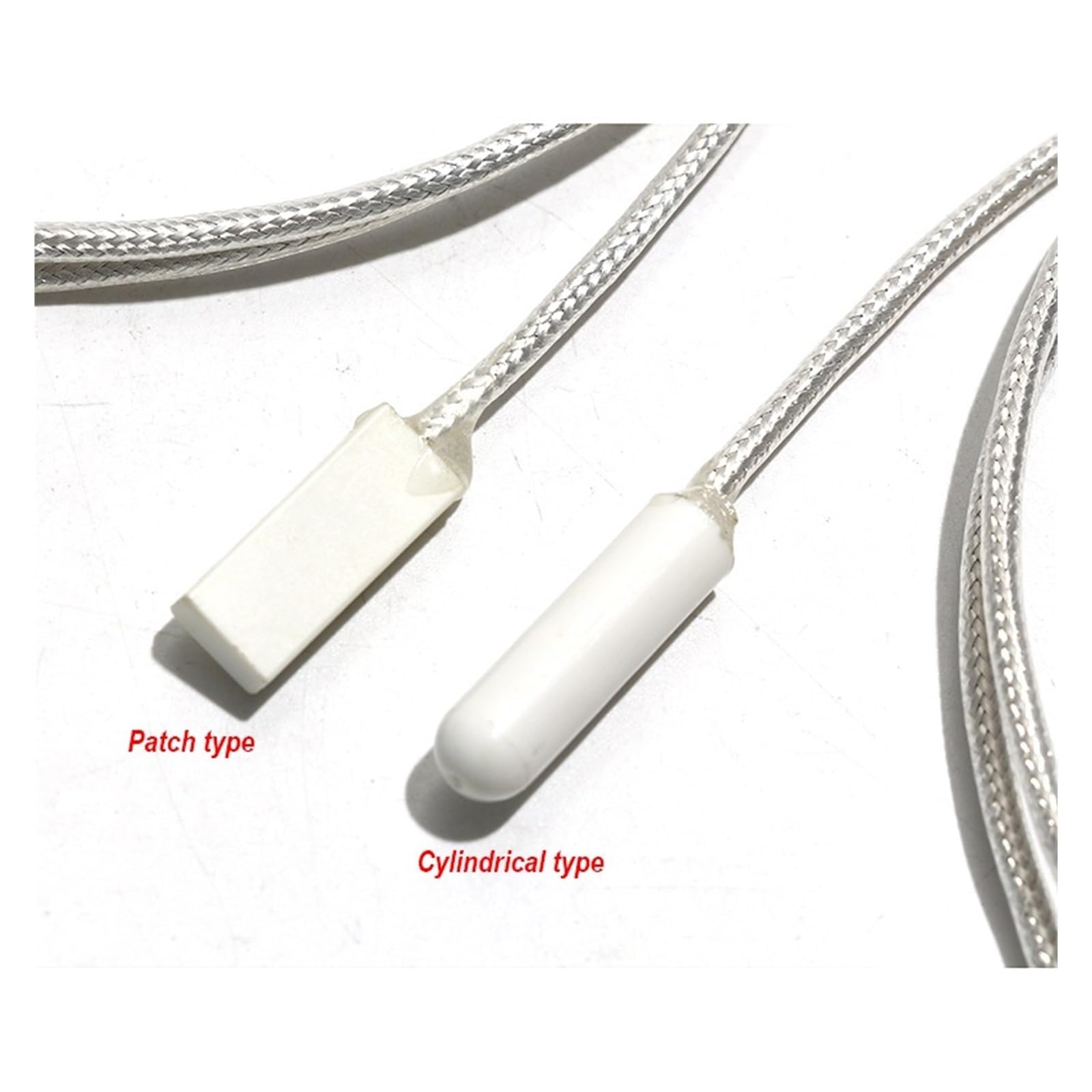 Termopar tipo K, Sensor de temperatura resistencia PT100 con aislamiento Sonda cilíndrica/tipo parche Opciones longitud cable 1 M a 5-60 ~ 180 ℃(Cylindrical,Cable length 5M)