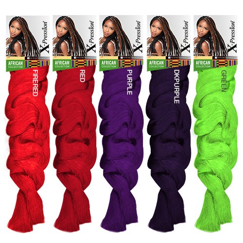 Miniatura 4 de Sensationnel Trenzas sintéticas Kanekalon colección africana XPRESSION (paquete de 6, 33)