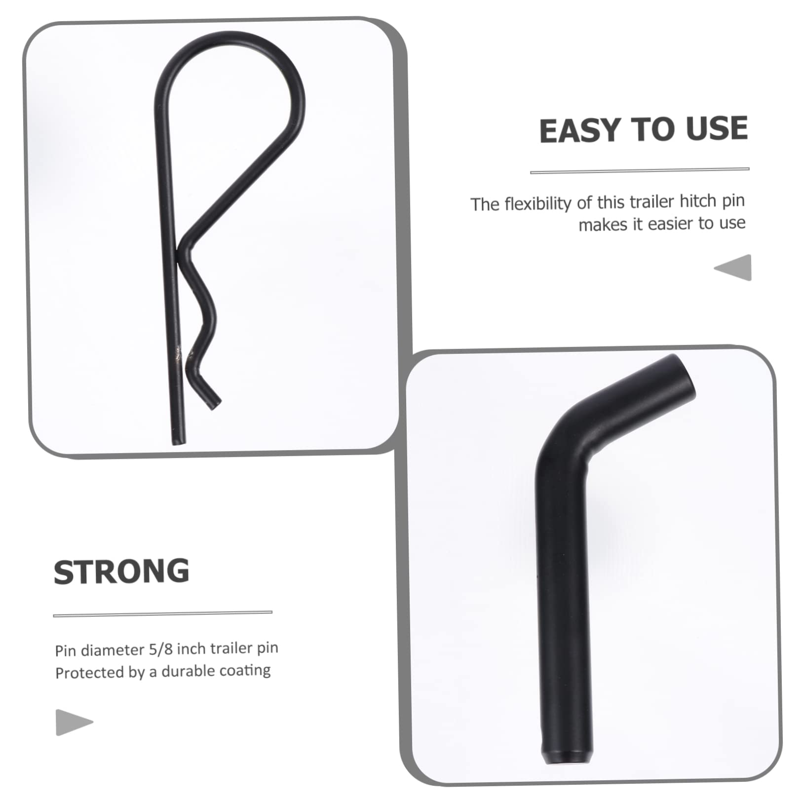 Robuste Anhängerkupplung Steckbolzen 5/8 Zoll - Sicherheitsstift Mit Rastclip