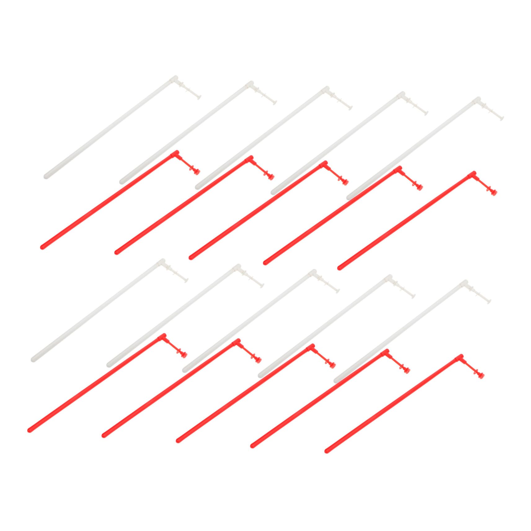 ifundom 20Sets DIY Windmill Making Rods Plastic Pinwheel Bars for Crafting Windmill Poles for Outdoor Fun and Creative Projects