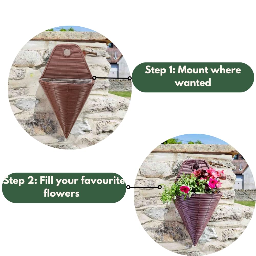 Cesto Portavaso Fiori Appendere Terrazzo Vimini. Cerca, Compra, Vendi Nuovo E Usato: Stow Heavy - Foto 10