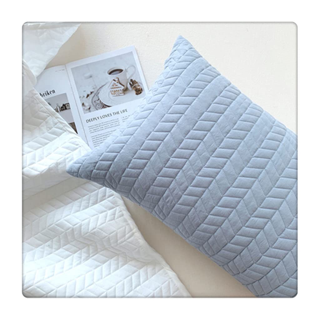 MFJGHU Household Supplies Pillow Cover Check Cushion Solid Color Sofa Throw Pillows(Style F)