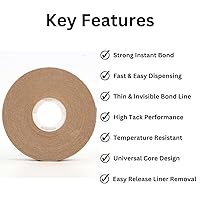 Vista 7 de ATG-7502 ATG Cinta (cinta adhesiva de transferencia sin ácidos): 2 mils 1/4" x 36yds (paquete de 12)