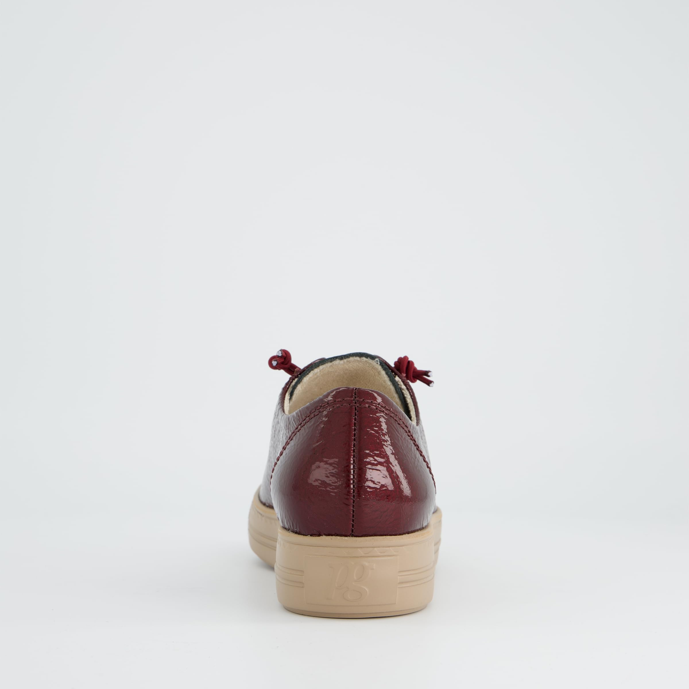 Paul Green Zapatillas 4081-588 Barniz Brush Rojo Mujer