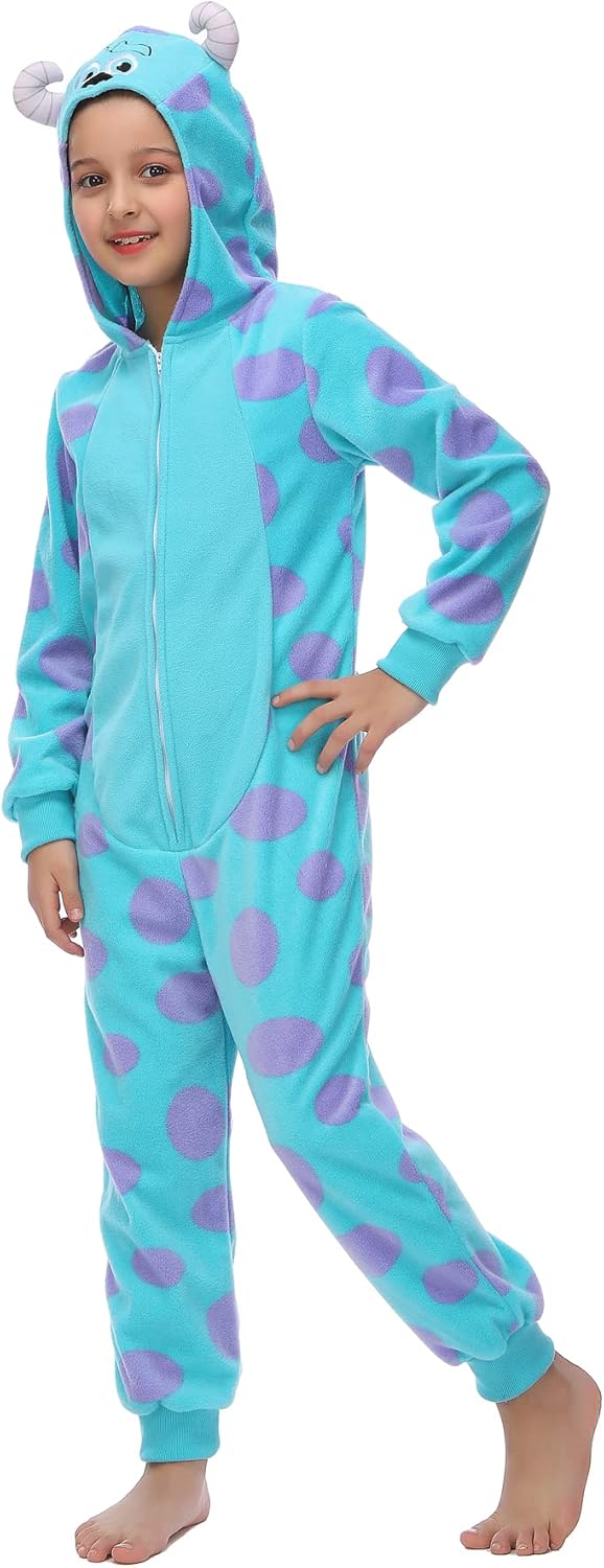 Leadtex Child Monster Costumes Zipper Cartoon Unisex Animal Onesie Costume for Halloween Cosplay - Image 4