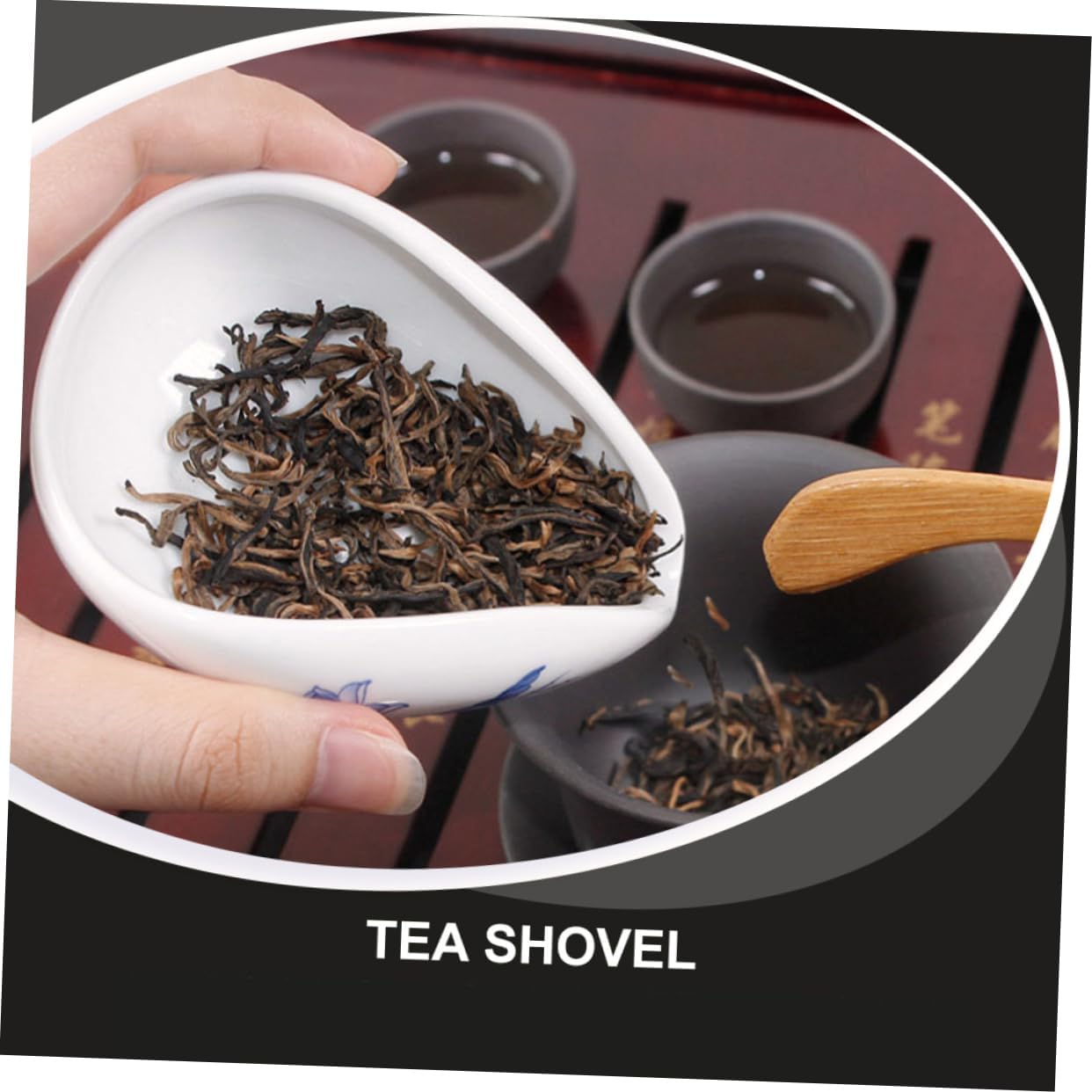 2pcs Ceramic Tea Scoop Set Practical Teaware Accessories for Loose Leaf and Scented Tea Elegant Shovel Design for for Serving