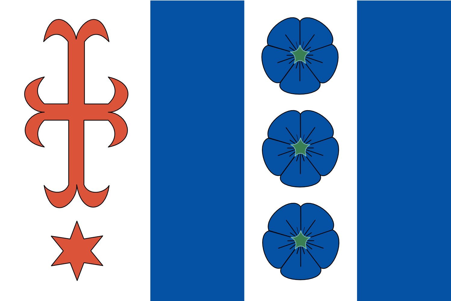 Drapeau large Radkovice u Hrotovic TR pour pavoiser sans décoloration