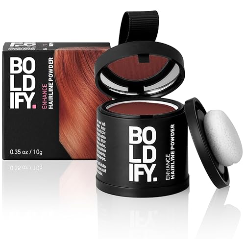 BOLDIFY Polvo de línea capilar Botella más grande de 0.35 oz Polvo de retoque de raíz Oculta instantáneamente la pérdida de cabello Toppers para