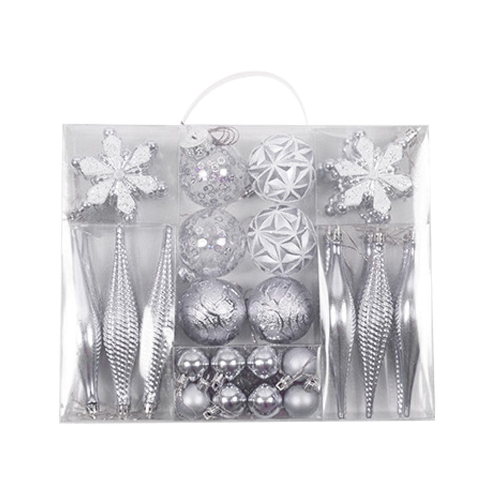 carotoe Set / 40pcs Christmas Tree Balls Pendants Unique Shaped Ornaments for Festive Decoration Festive Atmospheres Exquisite Christmas Decorations