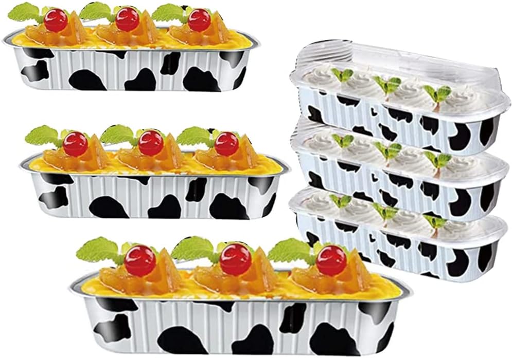 50-Pack Aluminum Foil Mini Loaf Pans With Lids - 6.8 Oz Disposable Baking Tins For Muffins & Bread