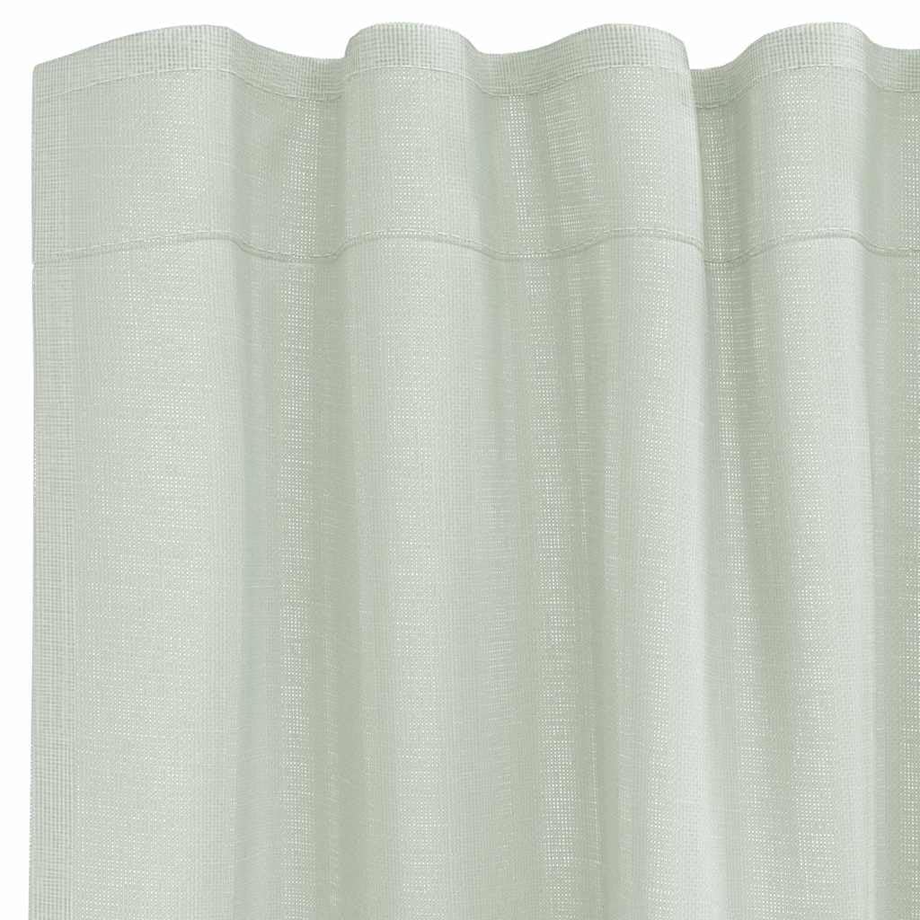Voile Vorhänge mit Stangentaschen, 2 Stück Hellgrau, 140x175 cm, 100% Polyester, semi-transparent, Sichtschutz und Sonnenschutz für Wohnzimmer Schlafzimmer Küche