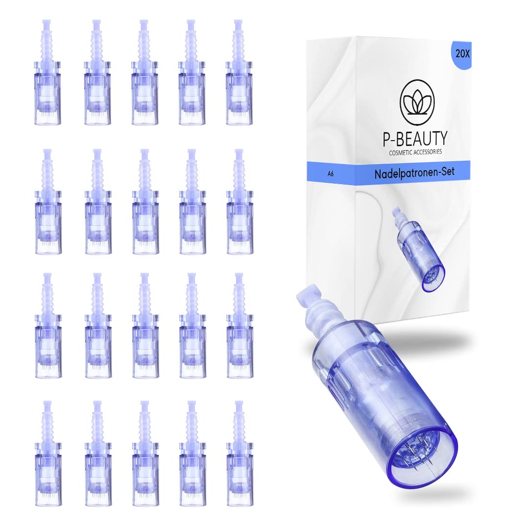 Testine di ricambio per microneedling, adatte per tutti i dispositivi Dermapen A6 + Dr Pin. Cartuccia universale da 36 aghi (20 pezzi)