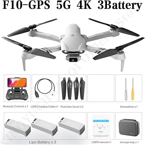 Miniatura 2 de Drone 4K HD Cámara dual con GPS 5G WiFi gran angular FPV Transmisión en tiempo real Distancia RC 1.2 mi Drone profesional Una tecla