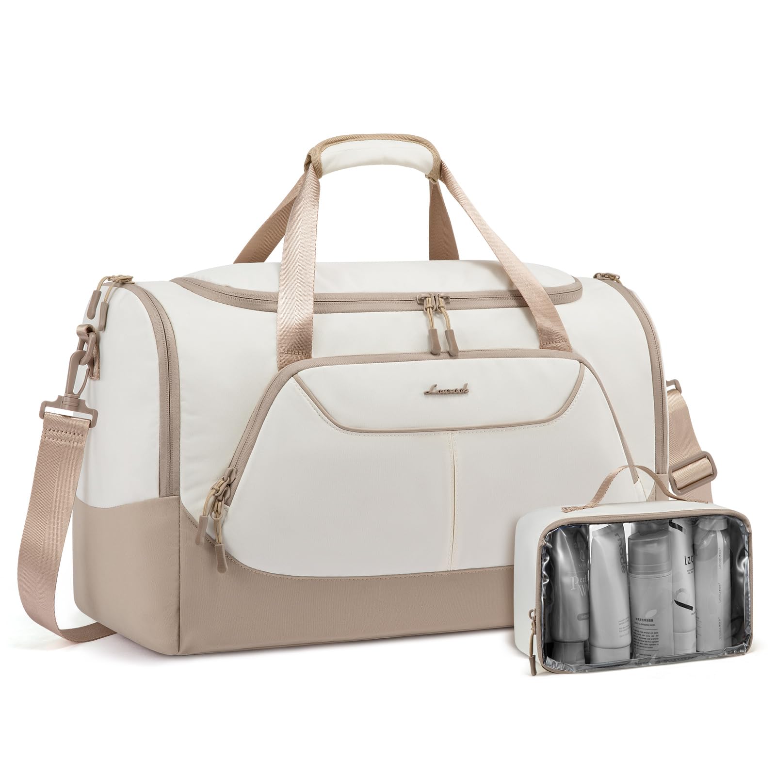 LOVEVOOK Sporttasche Damen 57L Groß Reisetasche mit Schuhfach & Nassfach, Gym Bag Schwimmtasche Saunatasche Handgepäck Tasche für Sport Fitness Training Reisen, Wasserdicht Travel Duffle Bags