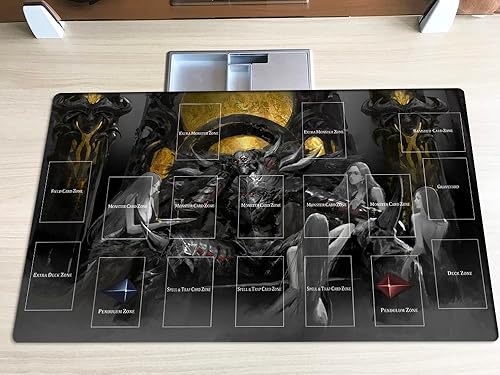 Miniatura 9 de Nuevo tapete de juego Mlikemat Dark Magician Girl TCG CCG OCG - Tapete de juego de cartas coleccionables con zonas  bolsa gratis ZD014-05-A