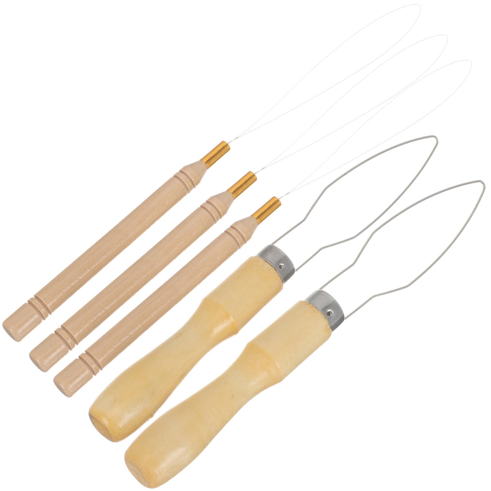 FOMIYES 5pcs Bead Needles for Jewelry Making Diy Beading Tool Set Portable Metal Bead Threader for Necklace Bracelet