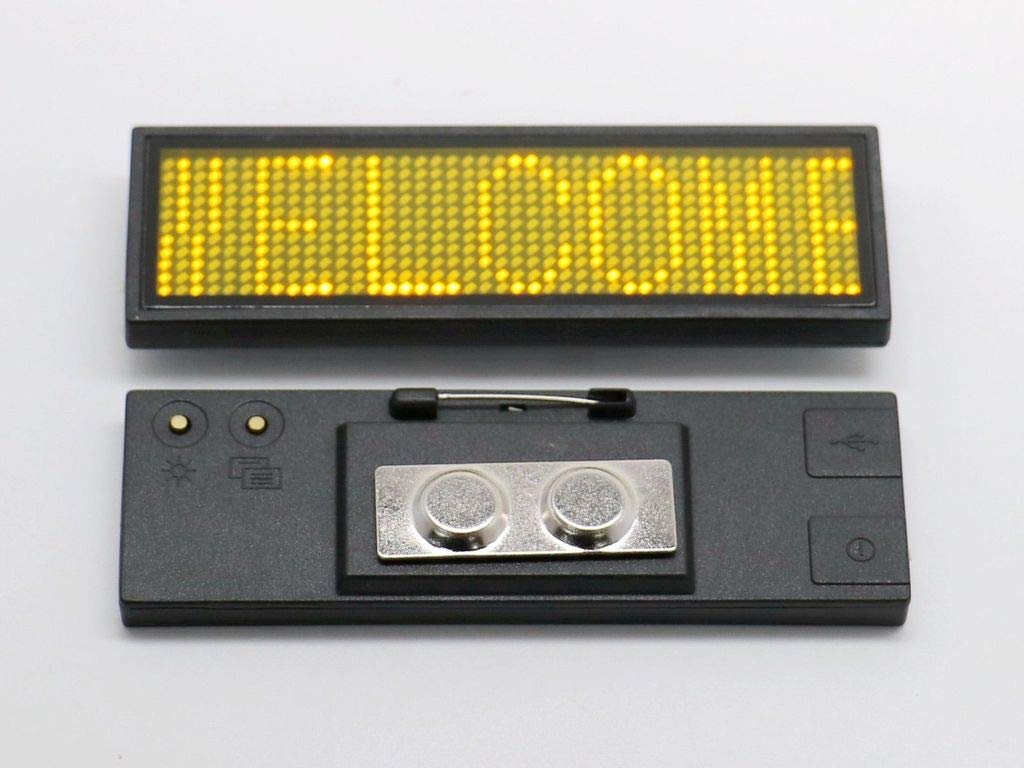 Badge Epingle Carte Rechargeable De Nametag De Nom Commercial De Badge ...