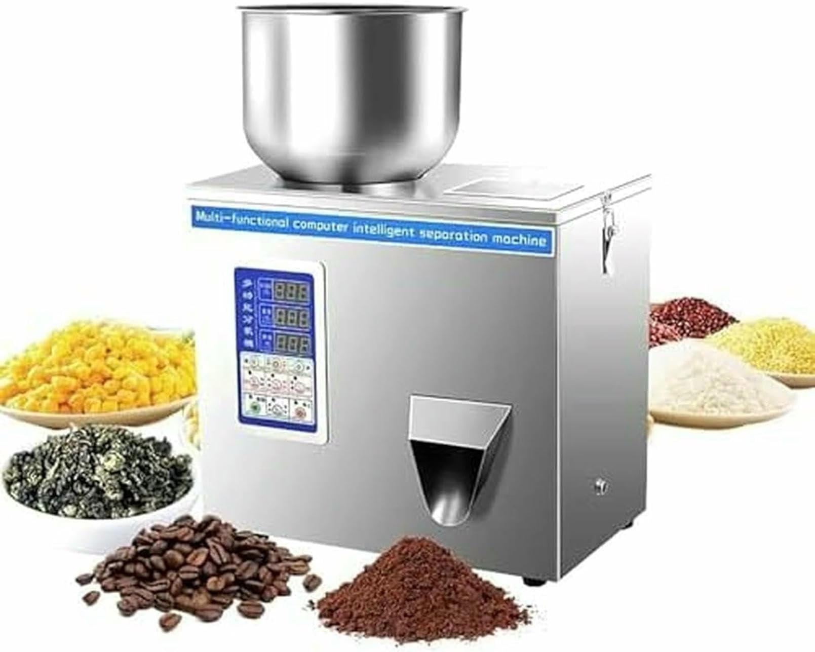 Macchina di Riempimento in Polvere in Acciaio Inossidabile Automatico per Misurazione E Imballaggio Precisi, Ideale per Spezie, tè, Semi E Cereali ~/