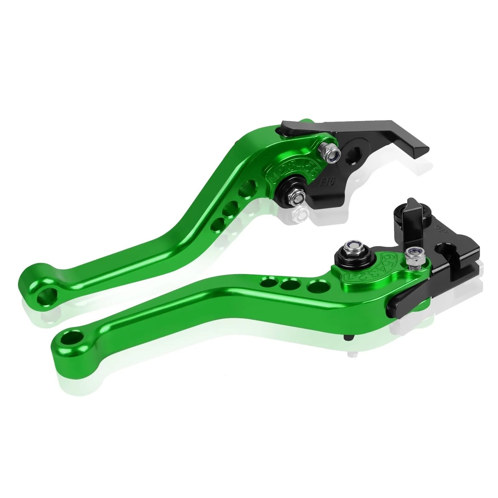 Beqlxta Green Brake Clutch Adjustable Lever​ Universal Motorcycle Clutch Brake Handle Drum Rod For Parts Modification Alloy Cnc(Green)