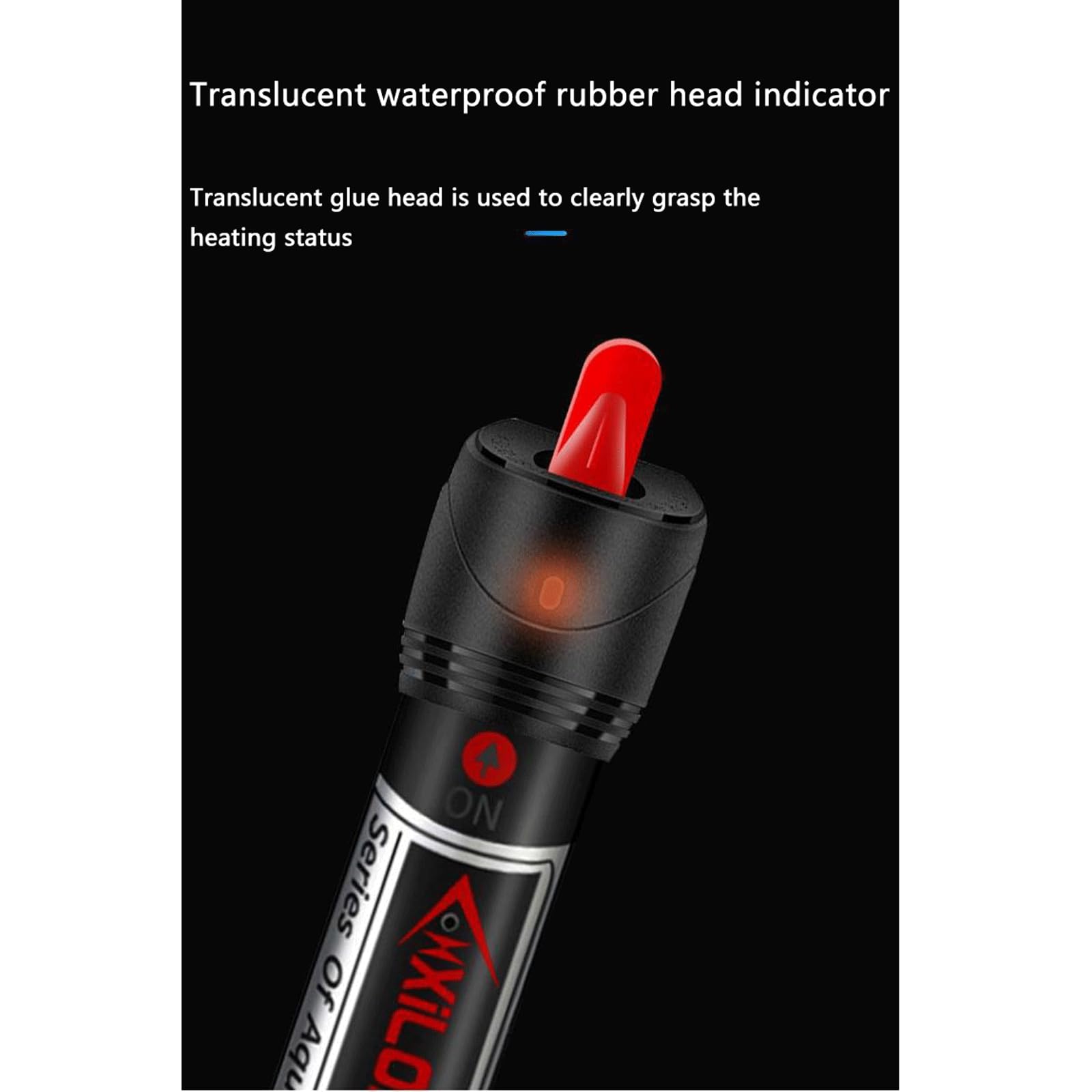 Acquario Riscaldatore in Acciaio Inox Termostato Automatico con Manicotto di Protezione,50W