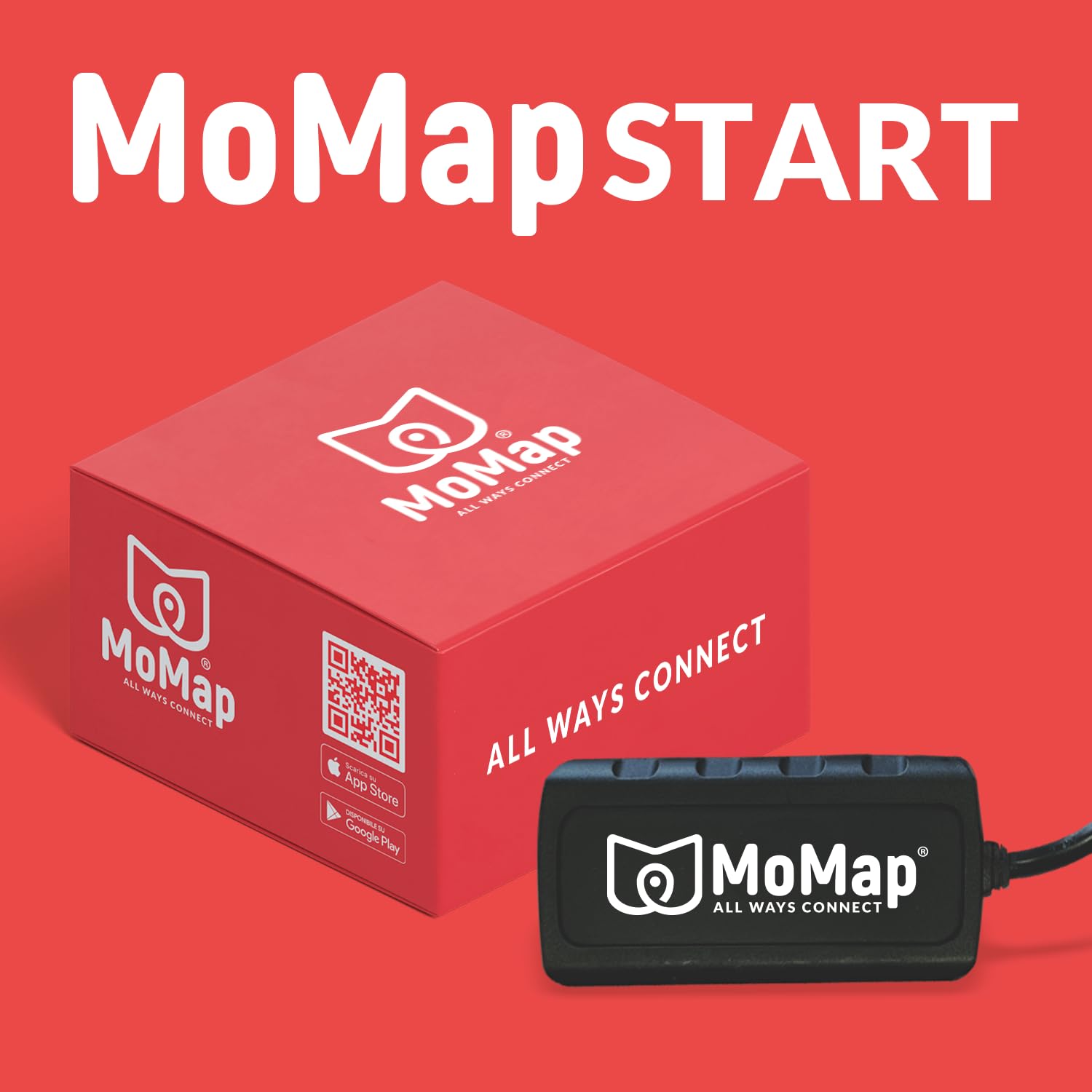 MoMap Start 4G – GPS Tracker per Auto e Moto | Blocco Automatico dell’avviamento dopo 30 secondi | Monitoraggio dello Stato della Batteria | App 100% Italiana e Supporto Clienti 100% Italiano