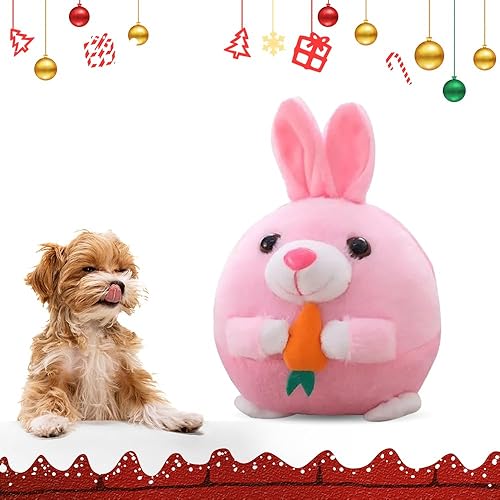 Miniatura 13 de Juguete de peluche para mascotas en movimiento activo 2025, juguete de bola chirriante para perro, juguete interactivo para perros para Cerdo Azul