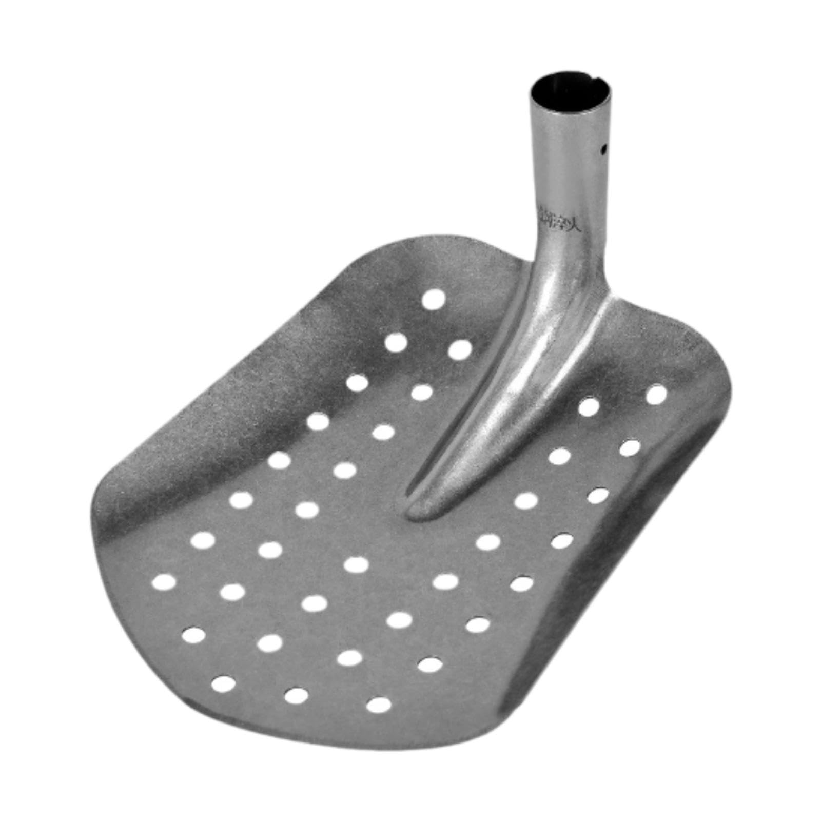 Metall Siebspaten, Abflussspaten, Robustes Werkzeug Aus Hochkohlenstoffhaltigem Stahl Zur Kanalreinigung, Schlammspaten für Die Kanalentwässerung, Gar, Spitz, 29.5x22.3x11.5 cm