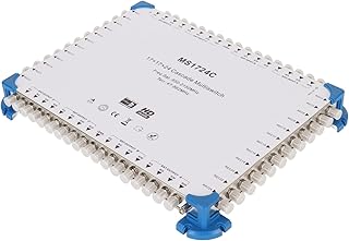 MultiChannel Satellite Switch, Metal Shell Plug and Play Low Insertion Loss AC100-240V Indoor Cascading Satellite Switch (US Plug)