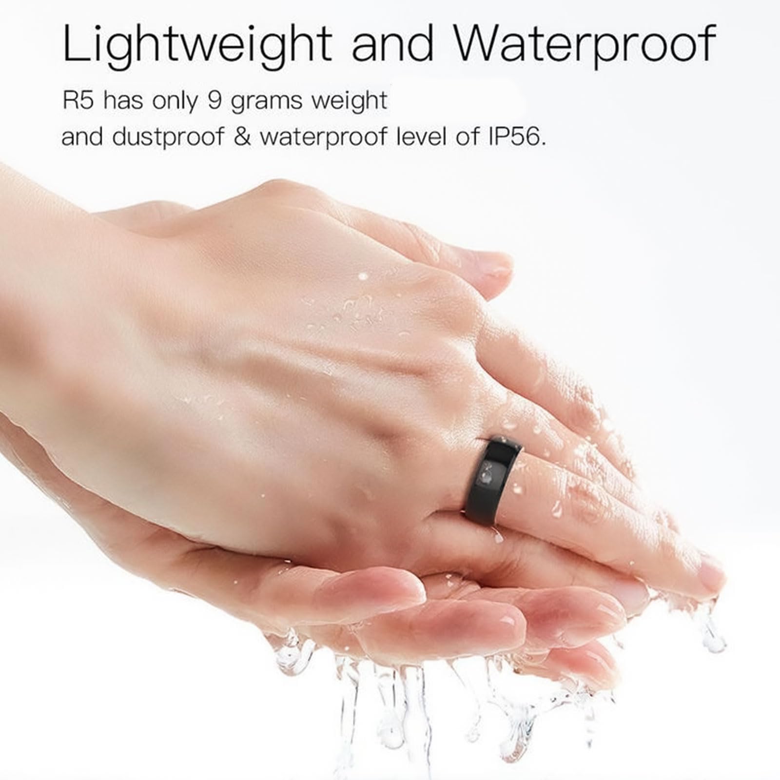 R5 Smart Ring Multifunzionale, Anello Wireless Bluetooth, Dispositivo Indossabile, 6 Schede Rfid Integrate E 2 Pietre Della Salute, Lettore Smart Ring Ic/id/nfc, Compatibile Con Ios E Android. L