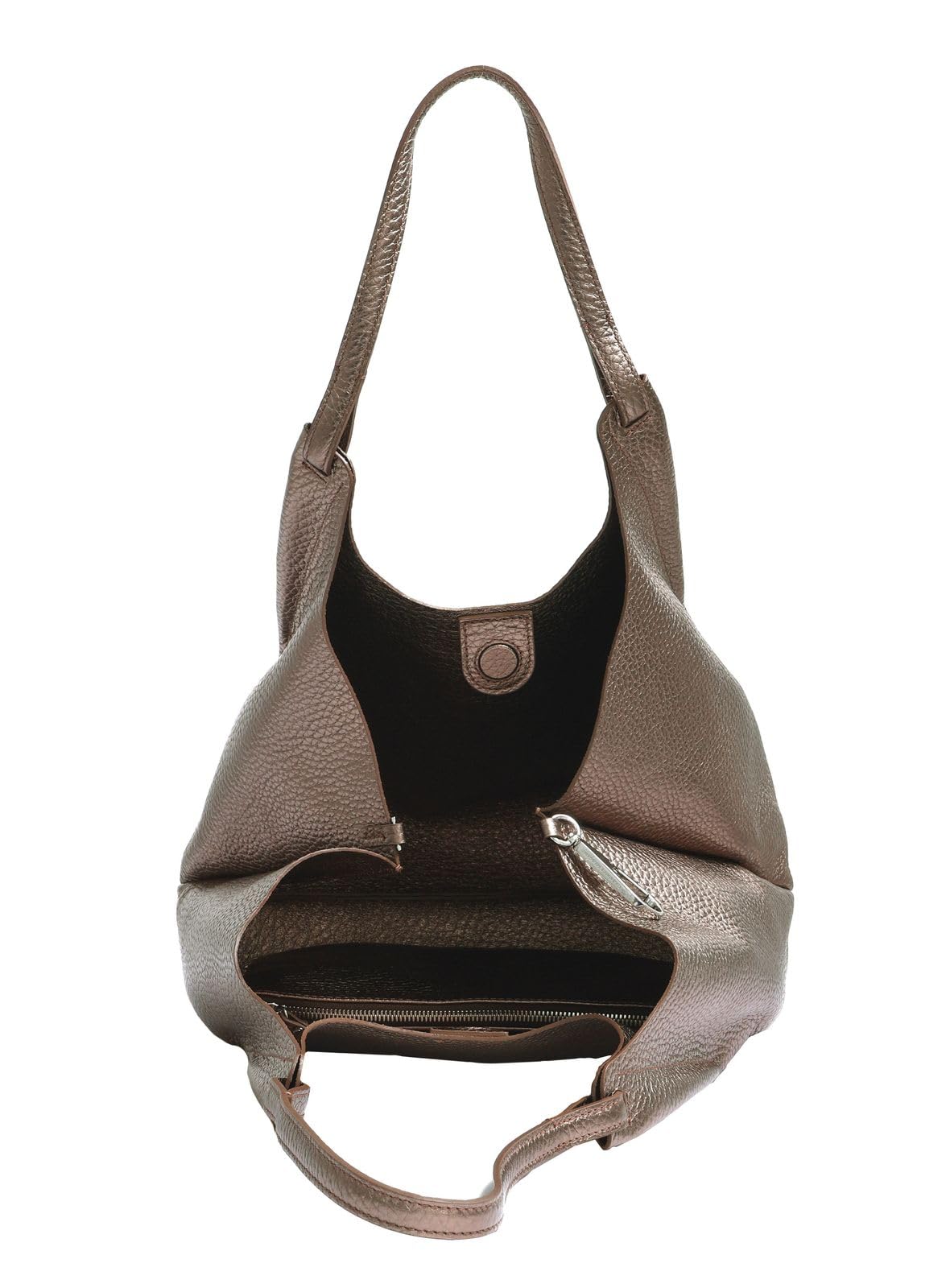 Gianni CHIARINI Pelle borsa shopper borsa a tracolla Dua Shopping Bag Moon bronzo