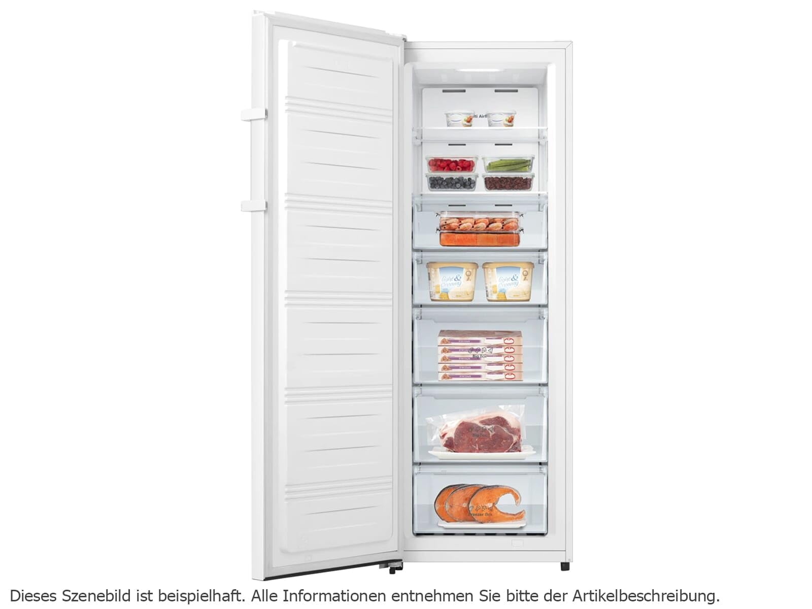 Hisense Congélateur Total NoFrost 240 l FV298N4AWC Multi AirFlow FastFreeze Classe C Blanc 172 x 59,5 cm