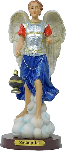 Arcángel Zadaquiel - Figura religiosa de 12 pulgadas de alto, estatua de Arcángel Zadaquiel