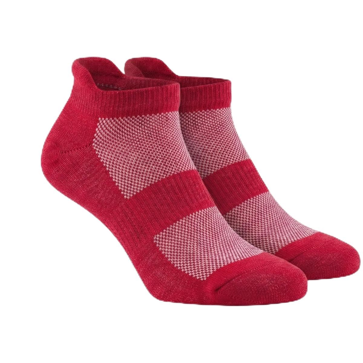 Bamboo Ankle Length Socks for Men & Women – Odor Resistant, Moisture Absorbing, Soft Cushion Comfort (Red)-picture-28