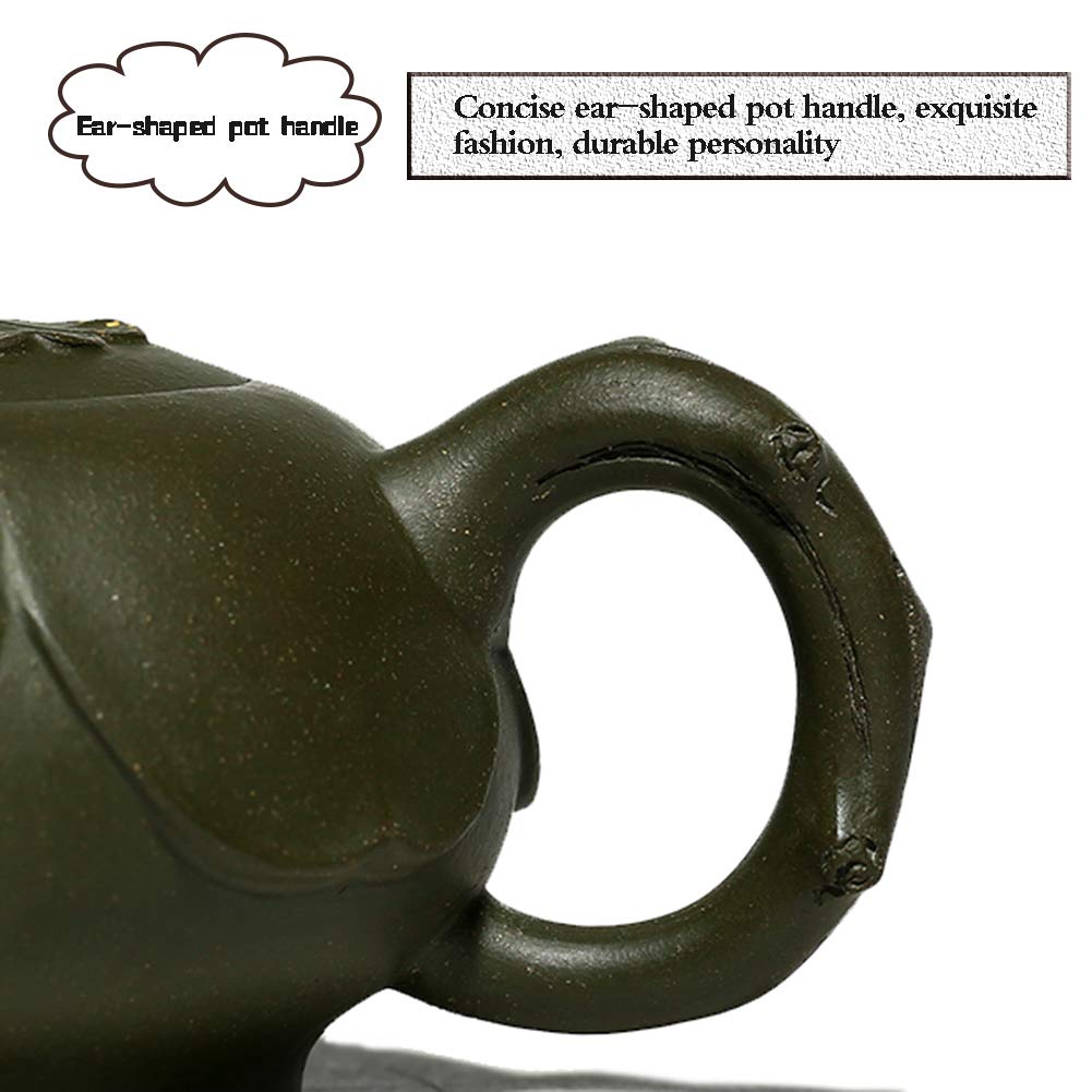 Théière à l'argile Verte de minerai Brute, Théière à l'argile Violette à la Main, Ensemble de thé de Forme de Lotus, Faisant de la théière, Simple et exquise Cadeau de Mode